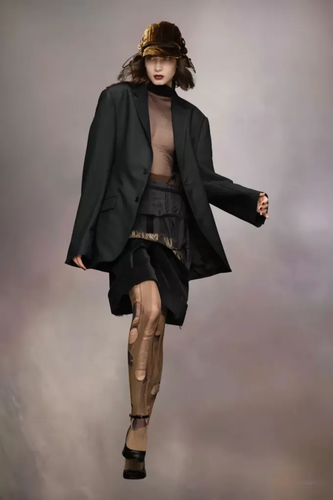 Blazer din lână Mohair Maison Margiela