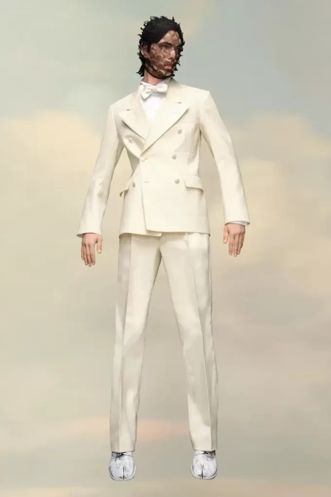 Blazer din mătase Mohair Maison Margiela Blazer din mătase Mohair Maison Margiela