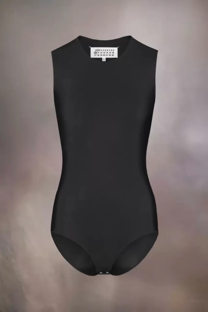 Body fără mâneci din jerseu tehnic Body fără mâneci din jerseu tehnic