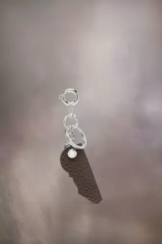 Breloc din piele cu logo