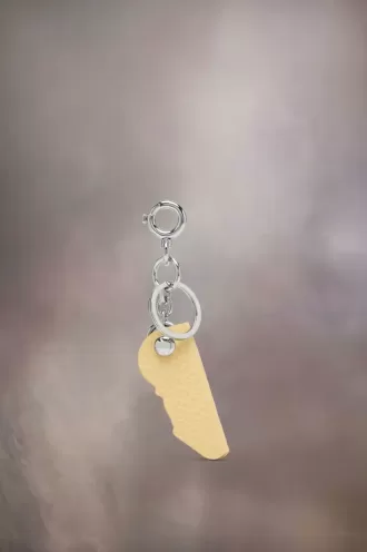 Breloc din piele cu logo