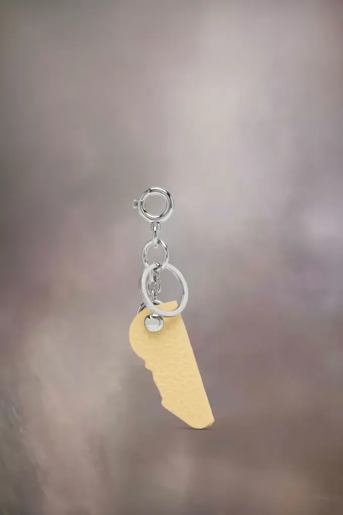 Breloc din piele cu logo