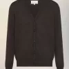 Cardigan din lână cu plasture în cot Cardigan din lână cu plasture în cot