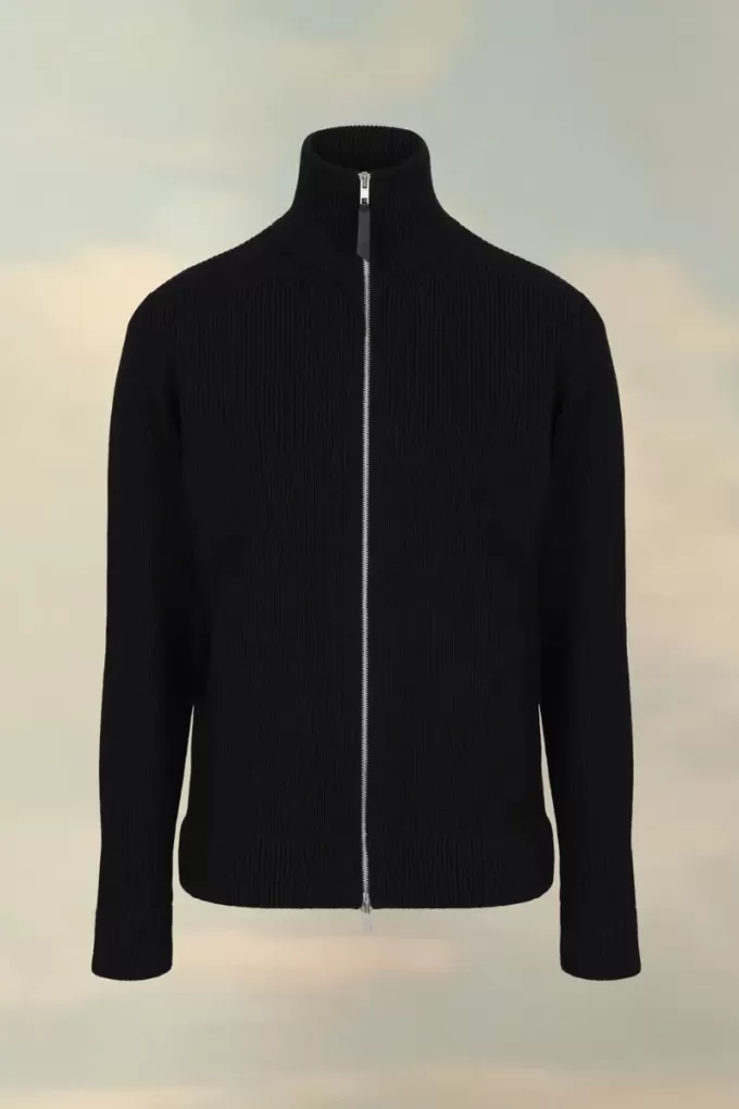Cardigan tricotat cu fermoar Cardigan tricotat cu fermoar