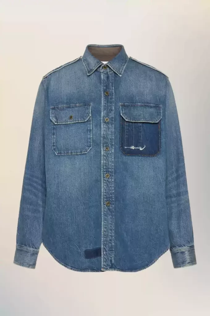 Cămașă din blugi Maison Margiela Cămașă din blugi Maison Margiela
