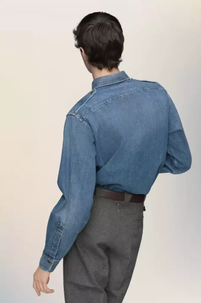 Cămașă din blugi Maison Margiela Cămașă din blugi Maison Margiela