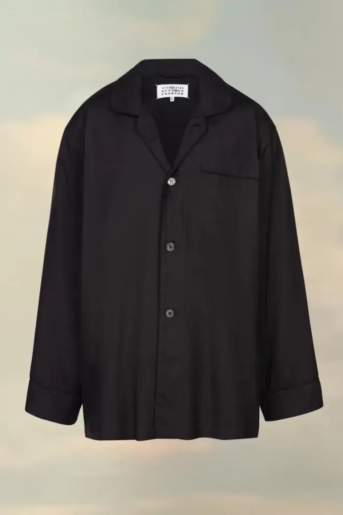 Cămașă din poplin de mătase Maison Margiela Cămașă din poplin de mătase Maison Margiela