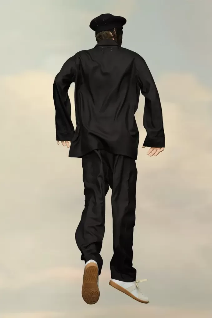Cămașă din poplin de mătase Maison Margiela Cămașă din poplin de mătase Maison Margiela