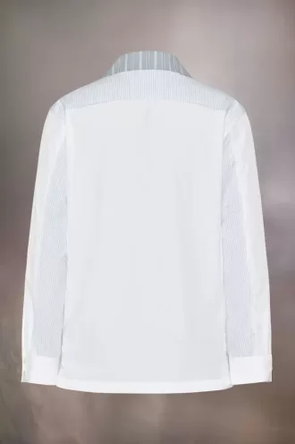 Cămașă patchwork cu dungi