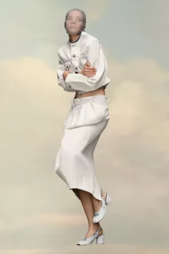 Fusta denim adunată