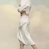 Fusta denim adunată Fusta denim adunată