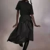Fusta Midi din tafta Maison Margiela Fusta Midi din tafta Maison Margiela