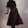 Fusta Midi din tafta Maison Margiela Fusta Midi din tafta Maison Margiela