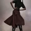 Fusta Midi din tafta Maison Margiela Fusta Midi din tafta Maison Margiela
