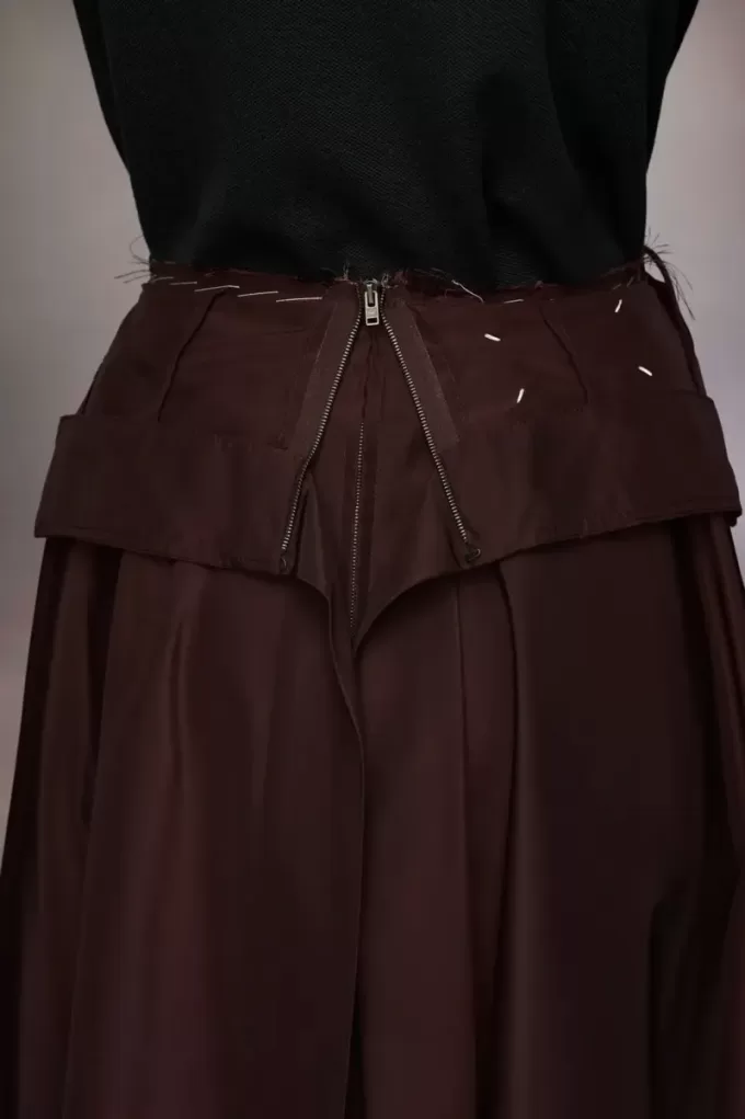 Fusta Midi din tafta Maison Margiela Fusta Midi din tafta Maison Margiela