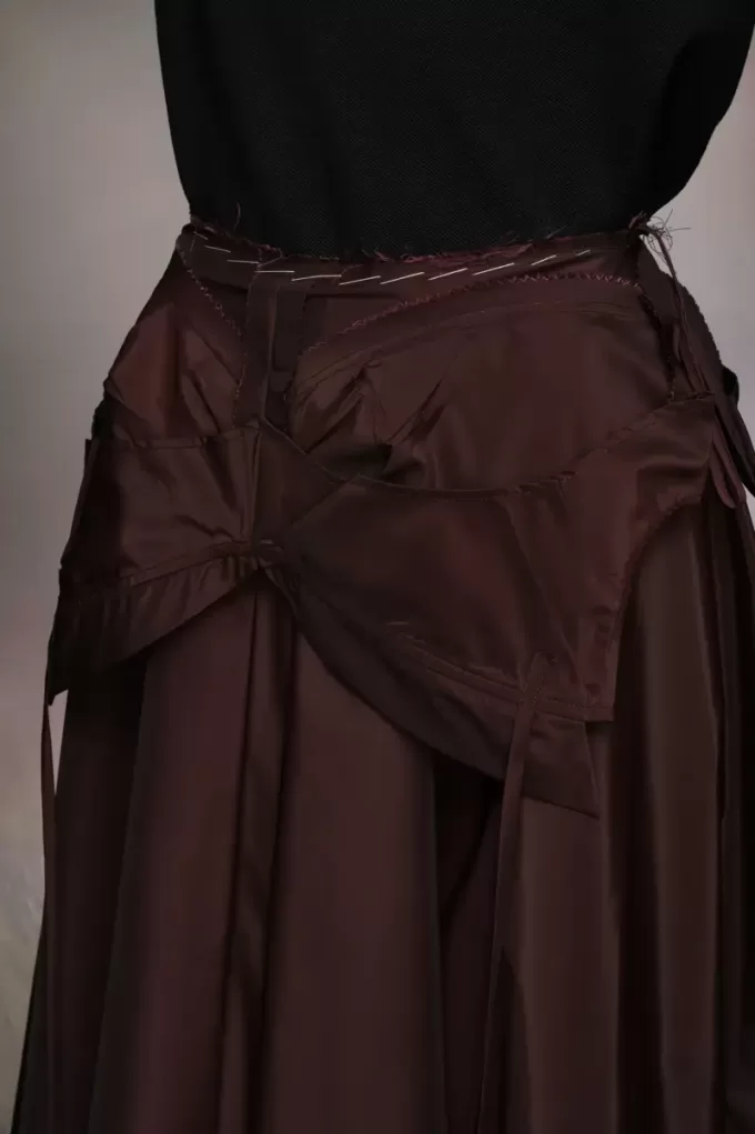 Fusta Midi din tafta Maison Margiela Fusta Midi din tafta Maison Margiela
