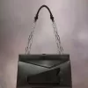 Geantă clutch de umăr smulsă medie Geantă clutch de umăr smulsă medie