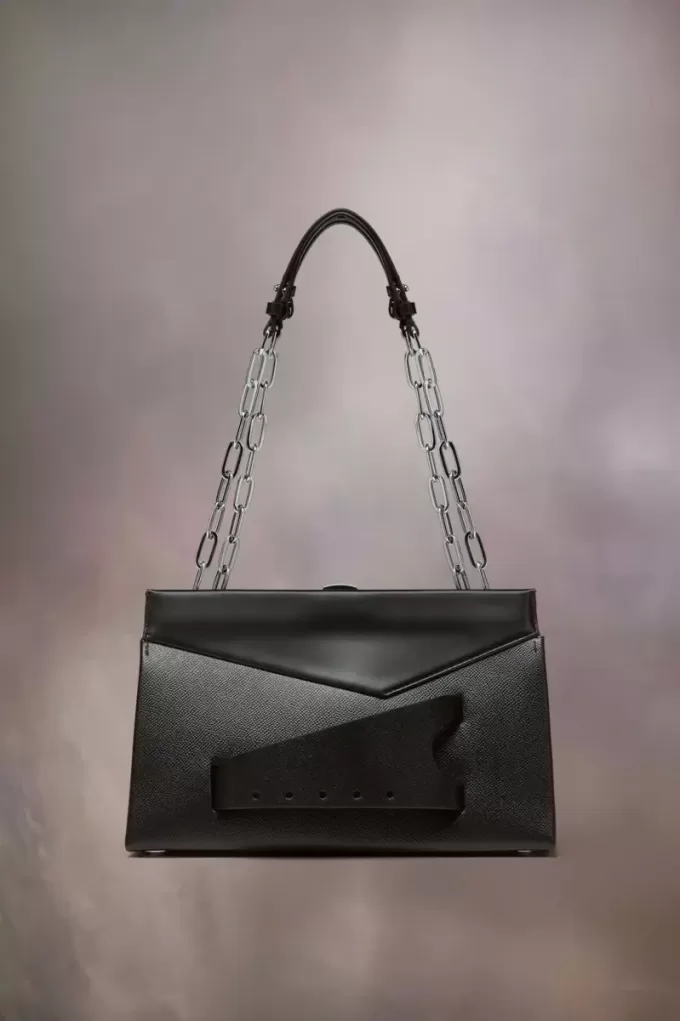 Geantă clutch de umăr smulsă medie Geantă clutch de umăr smulsă medie