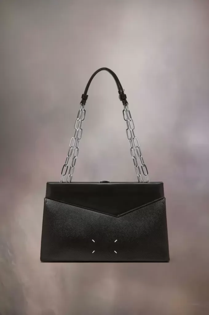 Geantă clutch de umăr smulsă medie Geantă clutch de umăr smulsă medie