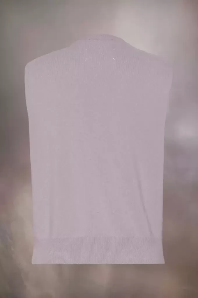 Gilet de lână Maison Margiela cu decolteu în V Gilet de lână Maison Margiela cu decolteu în V