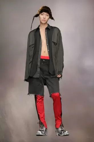 Jachetă cu patchwork pe dos