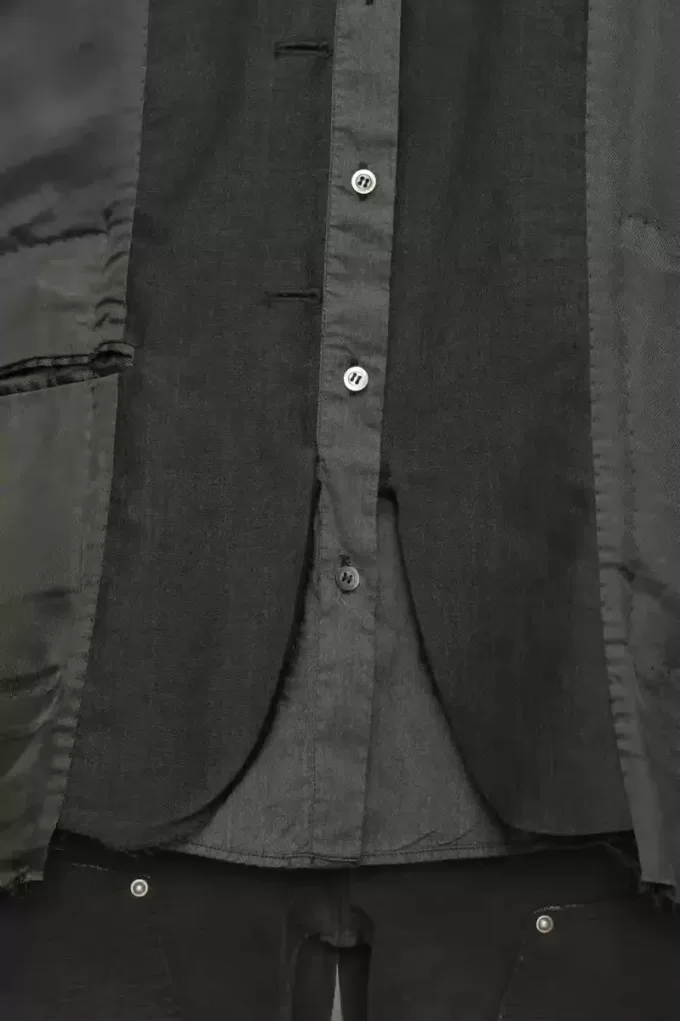 Jachetă cu patchwork pe dos