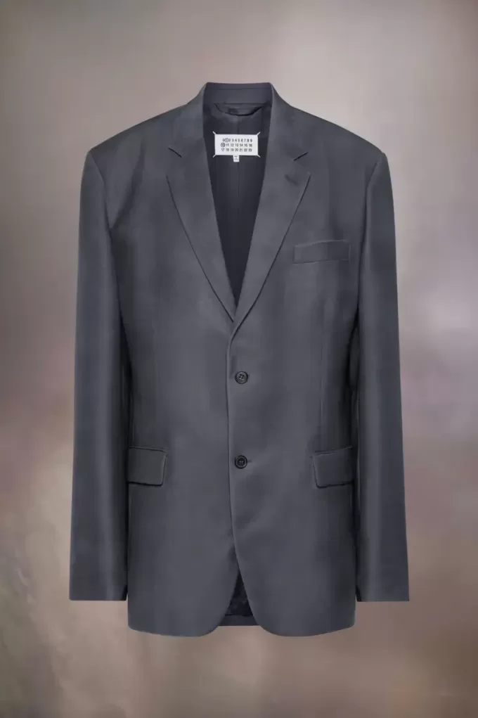 Jachetă de costum din lână mohair Jachetă de costum din lână mohair
