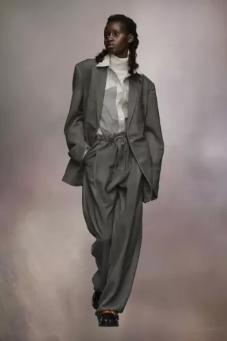 Jachetă de costum din lână mohair