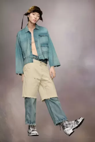 Jacheta caban Maison Margiela denim