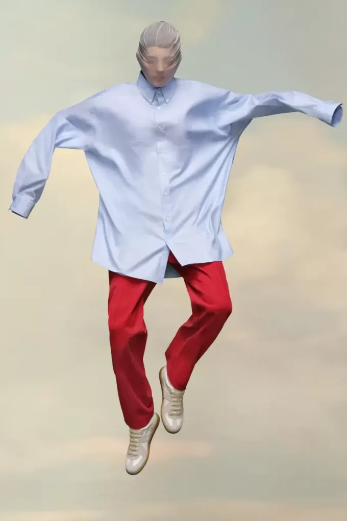 Maison Margiela Cămașă din poplin de bumbac Maison Margiela Cămașă din poplin de bumbac