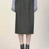 Maison Margiela Fusta midi din lana Maison Margiela Fusta midi din lana