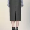 Maison Margiela Fusta midi din lana Maison Margiela Fusta midi din lana