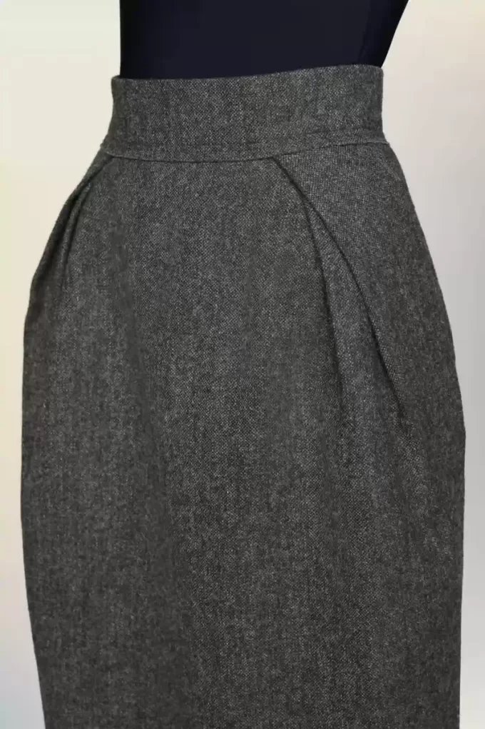 Maison Margiela Fusta midi din lana Maison Margiela Fusta midi din lana