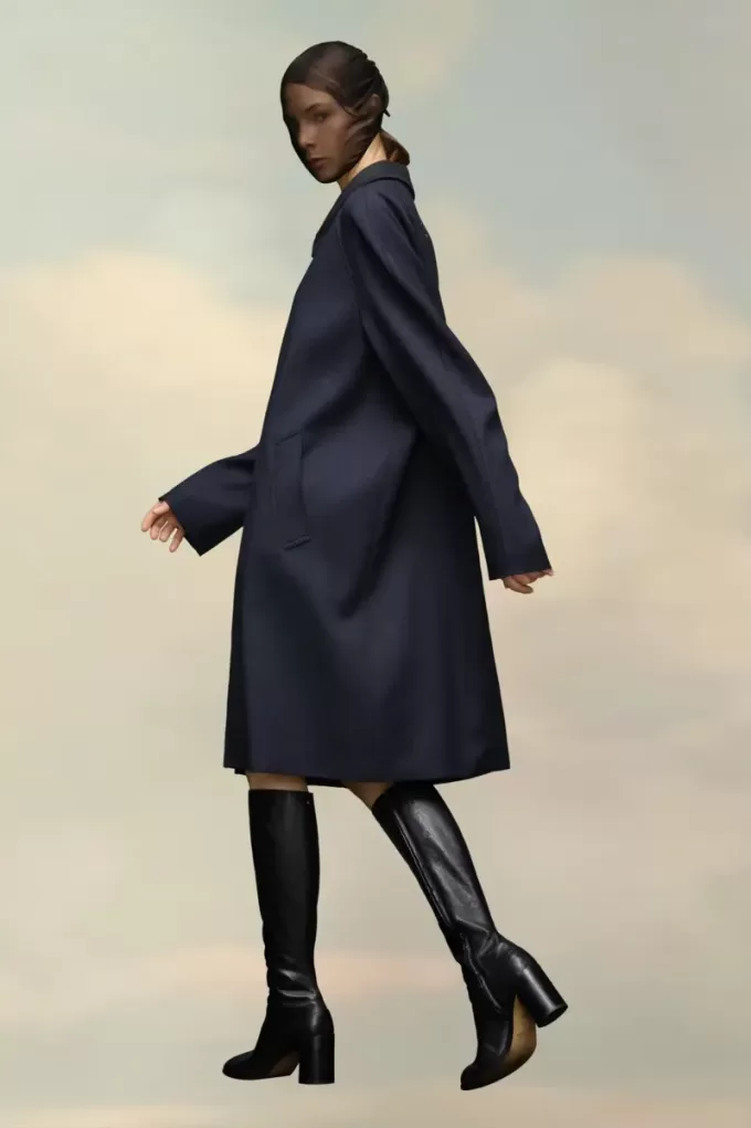Maison Margiela Palton din vascoza din lana Maison Margiela Palton din vascoza din lana