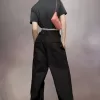 Maison Margiela Pantaloni cu cravată în talie Maison Margiela Pantaloni cu cravată în talie
