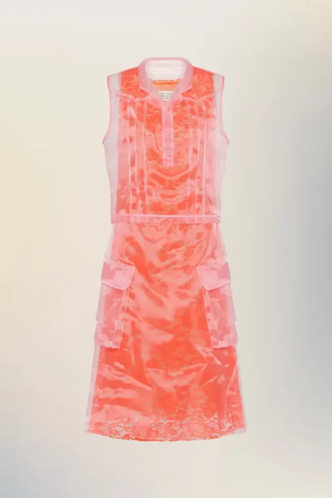 Maison Margiela Rochie de ceai transparentă Maison Margiela Rochie de ceai transparentă