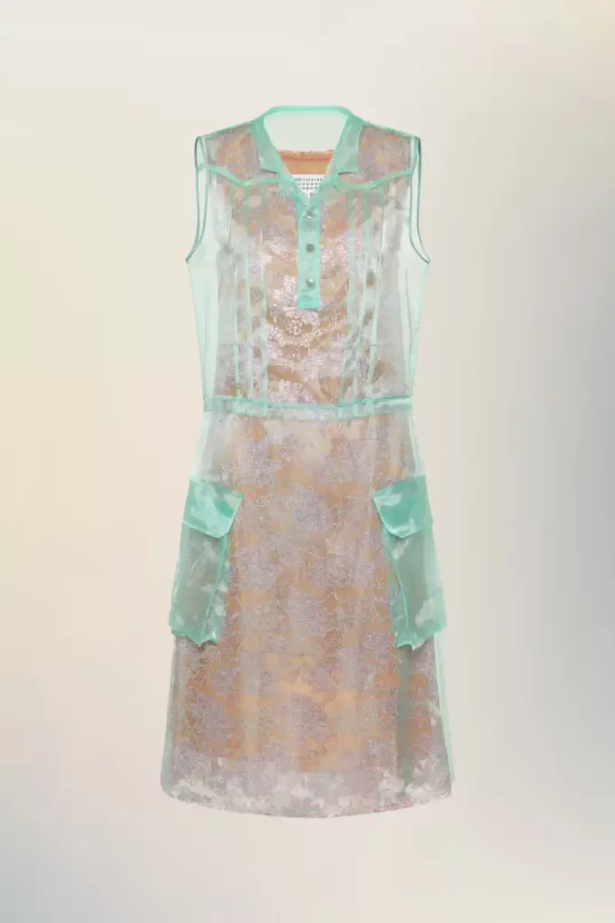Maison Margiela Rochie de ceai transparentă Maison Margiela Rochie de ceai transparentă