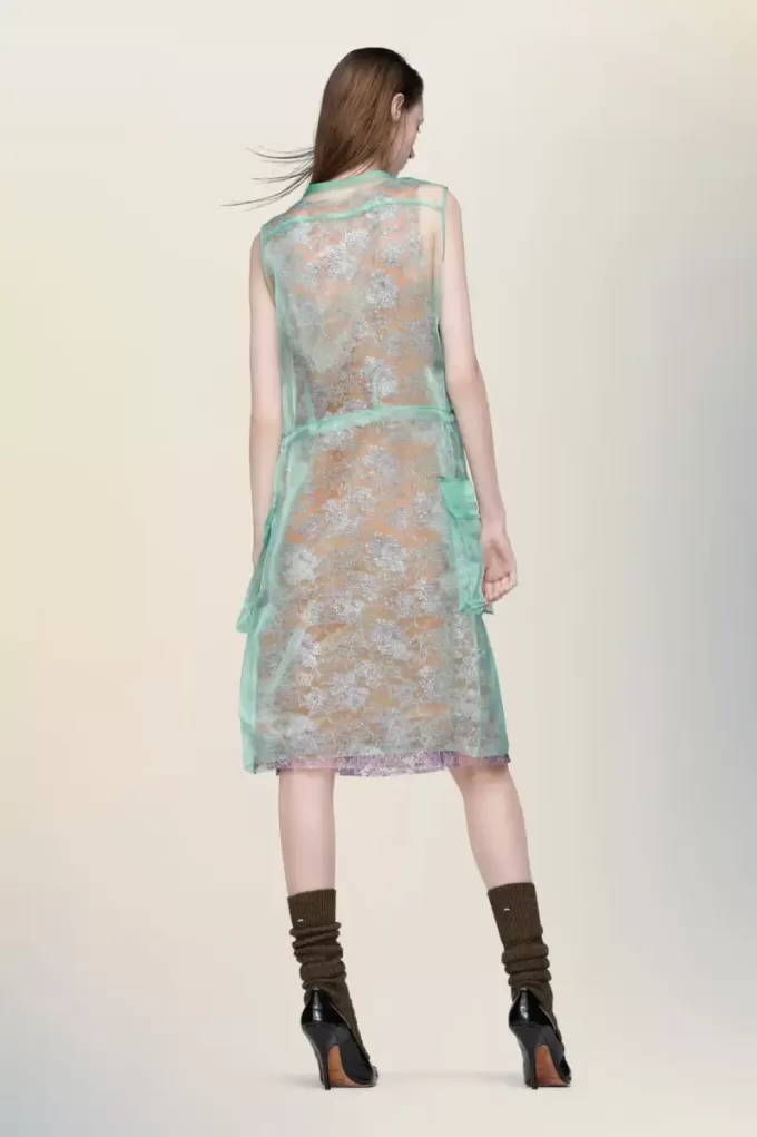 Maison Margiela Rochie de ceai transparentă Maison Margiela Rochie de ceai transparentă