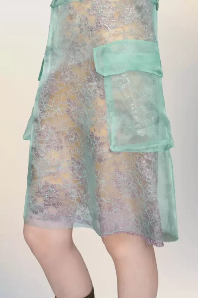 Maison Margiela Rochie de ceai transparentă Maison Margiela Rochie de ceai transparentă