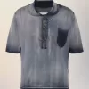 Maison Margiela Top polo decolorat de soare Maison Margiela Top polo decolorat de soare