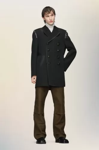 Palton reversibil de lână