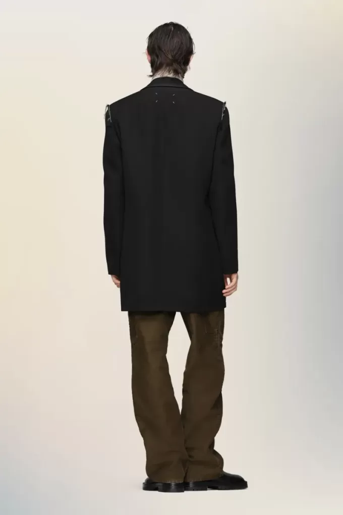 Palton reversibil de lână Palton reversibil de lână