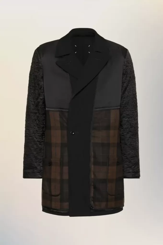 Palton reversibil de lână Palton reversibil de lână
