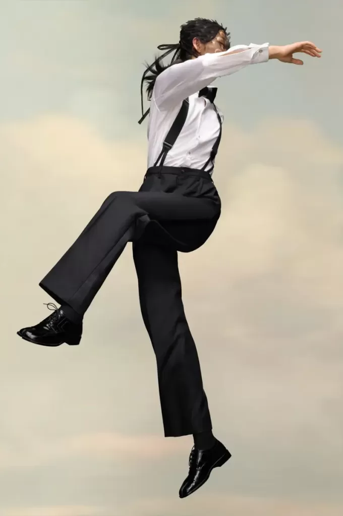 Pantaloni britanici de mohair Pantaloni britanici de mohair