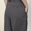 Pantaloni croiți din lână Pantaloni croiți din lână