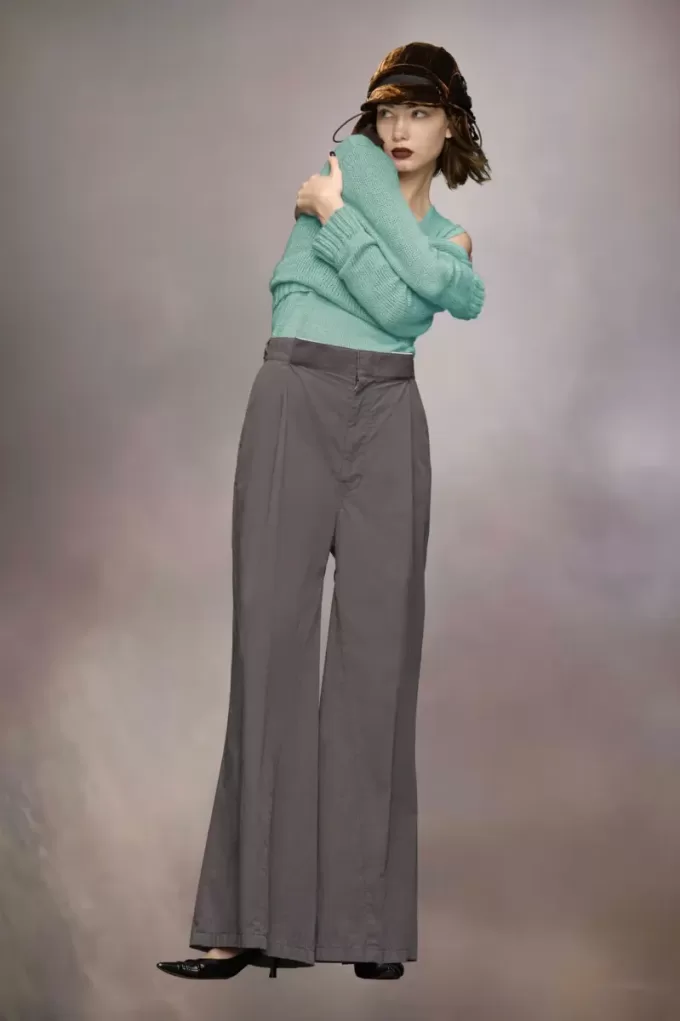 Pantaloni cu pliuri Maison Margiela