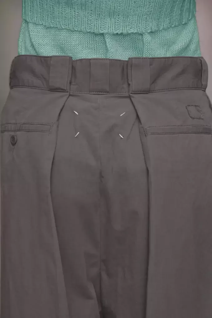 Pantaloni cu pliuri Maison Margiela
