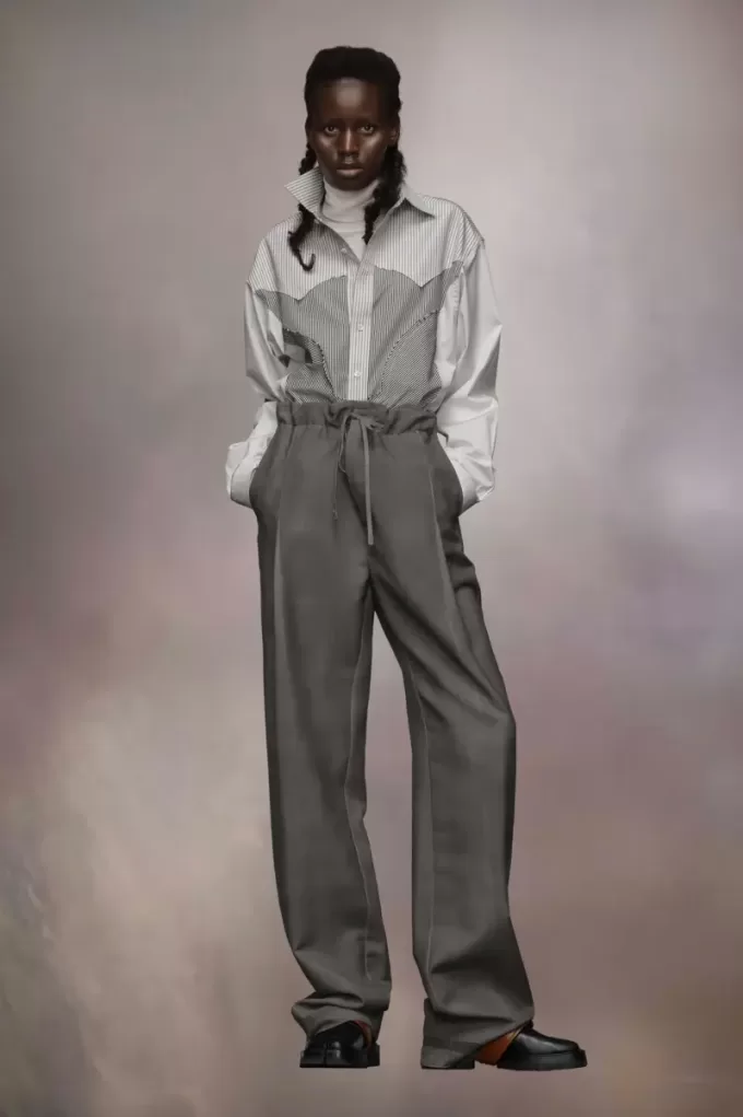 Pantaloni din lana mohair Pantaloni din lana mohair