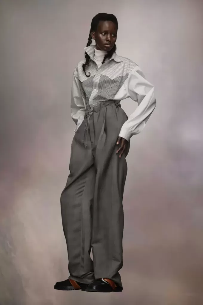 Pantaloni din lana mohair Pantaloni din lana mohair