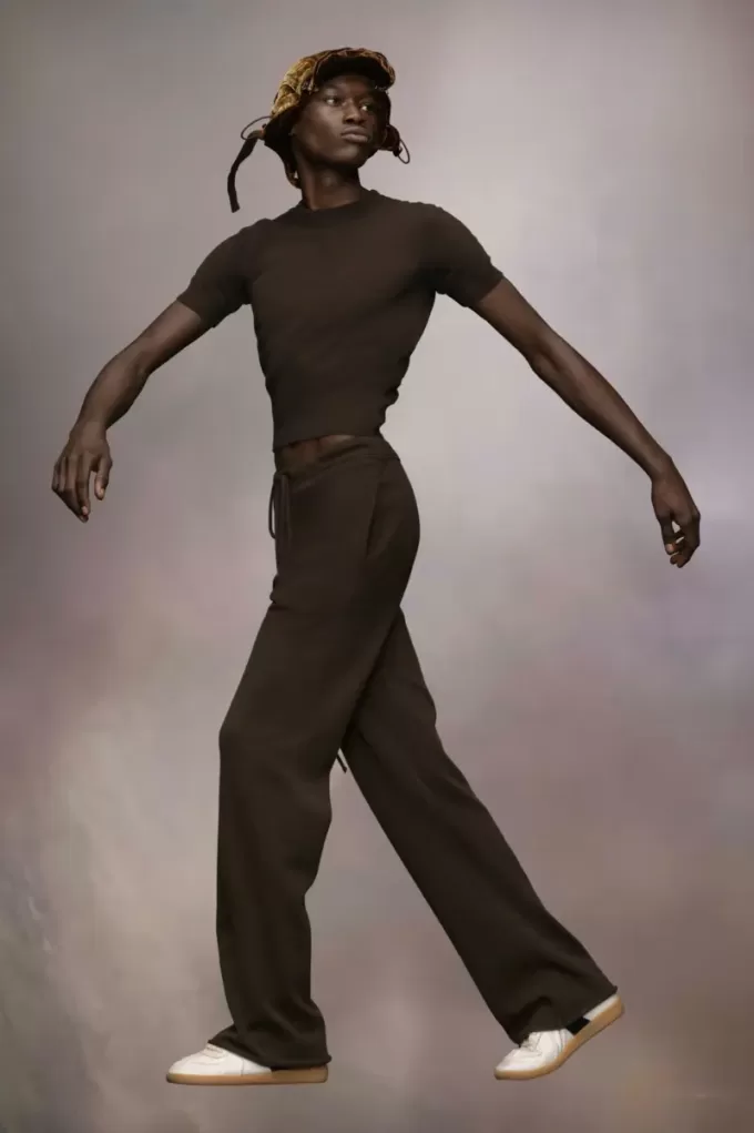 Pantaloni din tricot de cașmir